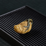 Bamboe tea pet van Yixing-klei (zisha)