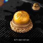 Bao tea pet met kleurverandering — Goudgeel