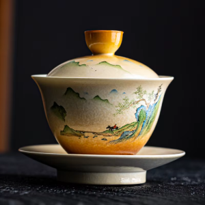 Chinese gaiwan van Dehua-porselein