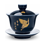 Chinese porseleinen gaiwan met schoteltje