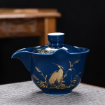 Chinese porseleinen gaiwan met schoteltje