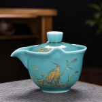 Chinese porseleinen gaiwan met schoteltje
