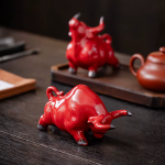 Chinese stier beeldje van keramiek