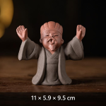 Chinese tea pet van paarse klei — Armen omhoog