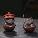 Chinese tea pet van Yixing-klei met baard