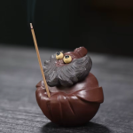 Chinese tea pet van Yixing-klei met baard