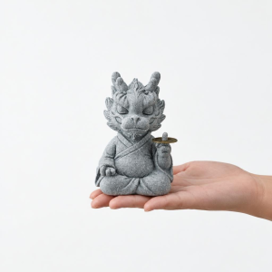 Chinese theefigurine van keramiek met mythische wezens