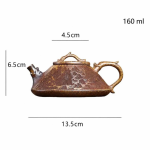 Chinese Yixing theepot van zisha-klei met landschap