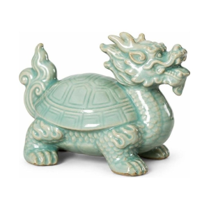Drakenschildpad tea pet van Longquan-keramiek