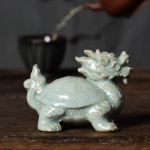 Drakenschildpad tea pet van Longquan-keramiek