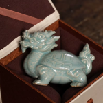Drakenschildpad tea pet van Longquan-keramiek