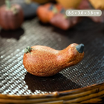Fruitvormige tea pet van Yixing-klei — Gespikkelde oranjebruine chilipeper