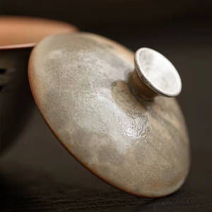 Gaiwan met kat van porselein