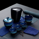 Gaiwan theeset voor onderweg van keramiek
