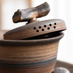 Gaiwan van keramiek met deksel en schotel