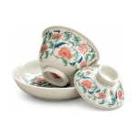 Gaiwan van porselein met bloemendecor
