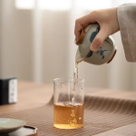 Gaiwan van porselein met craquelépatroon