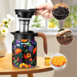 Geïsoleerde theepot met theefilter en RVS binnenkant