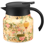 Geïsoleerde theepot met theefilter en RVS binnenkant — Roze rozen, 800 ml