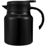 Geïsoleerde theepot met theefilter en RVS binnenkant — Zwart, 1.000 ml