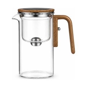 Glazen theepot met filter en magnetische knop