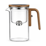 Glazen theepot met filter en zijbediening