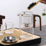 Glazen theepot met filter en zijbediening