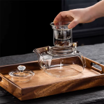 Glazen theepot met filter van borosilicaatglas 1 L