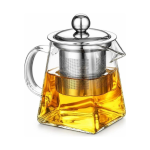 Glazen theepot met geïntegreerd filter