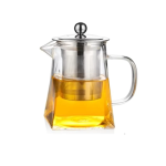 Glazen theepot met geïntegreerd filter