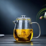 Glazen theepot met infuser in 2 inhoudsmaten