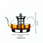 Glazen theepot met infuser in het midden — 1 200 ml