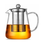 Glazen theepot met infuser in vijf inhoudsmaten