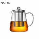 Glazen theepot met infuser in vijf inhoudsmaten — 950 ml