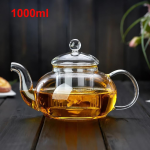 Glazen theepot met infuser van borosilicaatglas — 1 000 ml