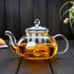 Glazen theepot met infuser van borosilicaatglas — 400 ml