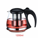 Glazen theepot met uitneembare theezeef — 1.200 ml