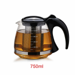 Glazen theepot met uitneembare theezeef — 750 ml