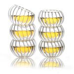 Glazen theeservies met theepot in pompoenvorm, 600 ml