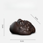 Gouden pad als Yixing tea pet