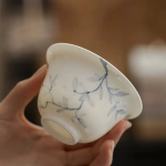 Handbeschilderde gaiwan van porselein