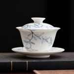 Handbeschilderde gaiwan van porselein