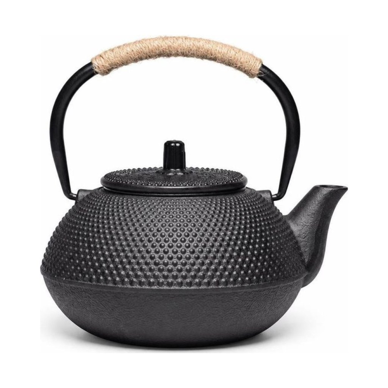 Japanse gietijzeren theepot Tetsubin met theezeef