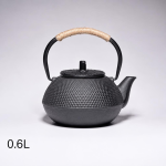 Japanse gietijzeren theepot Tetsubin met theezeef — Kleine reliëfnoppen