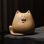 Katten tea pet van Yixing-klei (zisha)