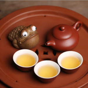 Keramieken kikker tea pet