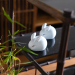 Keramieken konijnen als thee-huisdieren voor Gongfu-thee — Set van 2