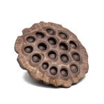 Keramieken lotusvormige tea pet — Taupe