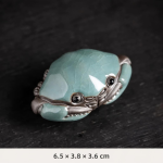Keramische tea pet krab met craqueléglazuur