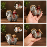Kleurveranderend tea pet paard met zadel